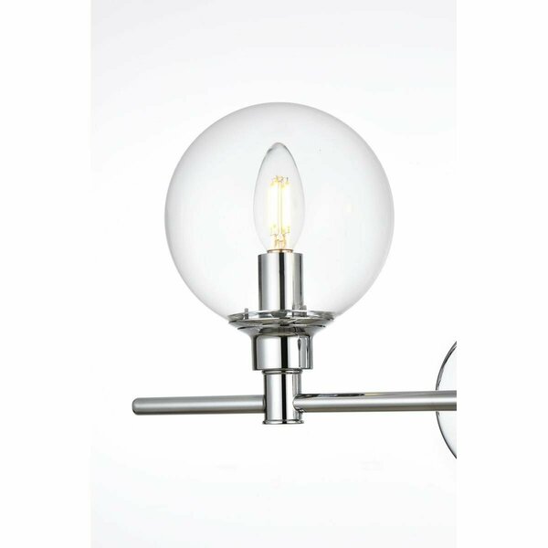Cling 110 V E12 Two Light Vanity Wall Lamp, Chrome CL2946140